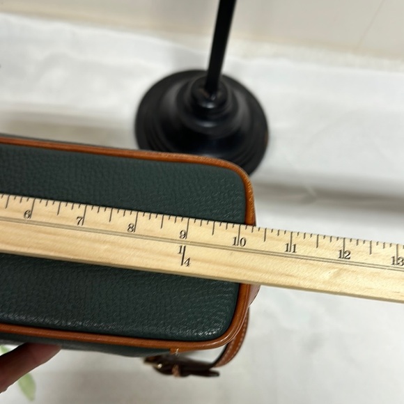 Dooney & Bourke Green and Brown Shoulder Bag with Leather Accents - Picture 13 of 16